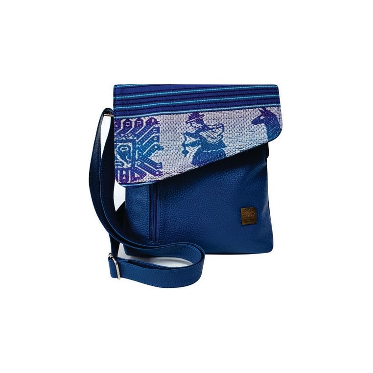 Morral Illaq Azulino — artesanal, hecho a mano en Perú — Suyay Bags