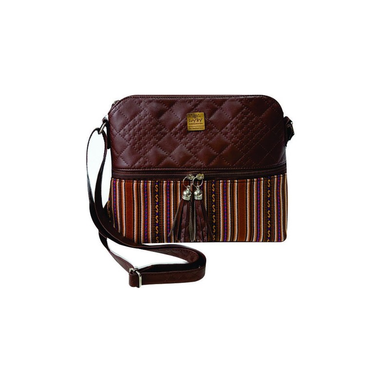 Morral Ñaña Marrón — artesanal, hecho a mano en Perú — Suyay Bags